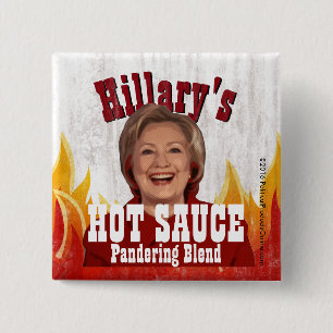 Hillarys hoad rolig Clinton för sås politisk Knapp