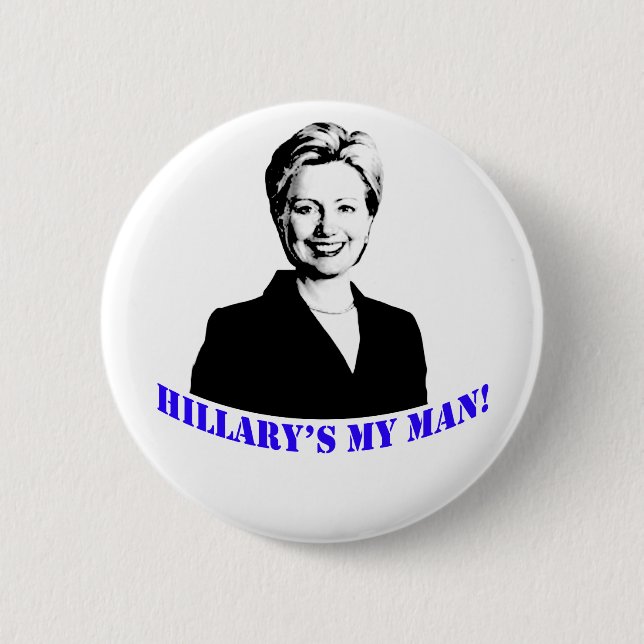 Hillarys min man! knapp (Framsida)