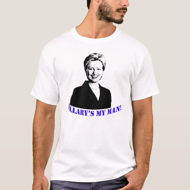 Hillarys min man! t shirt (Framsida)