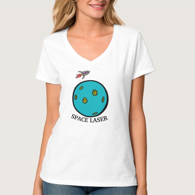 Hillary's Revenge, Space Laser, T Shirt (Framsida)