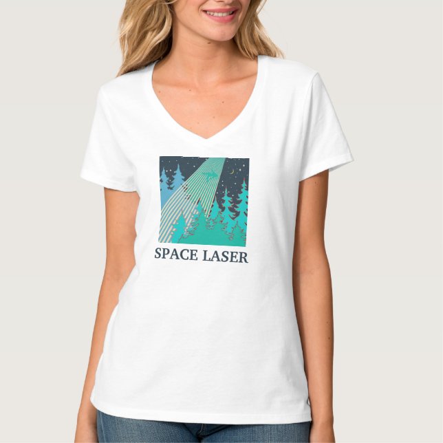 Hillary's Revenge, Space Laser, T Shirt (Framsida)