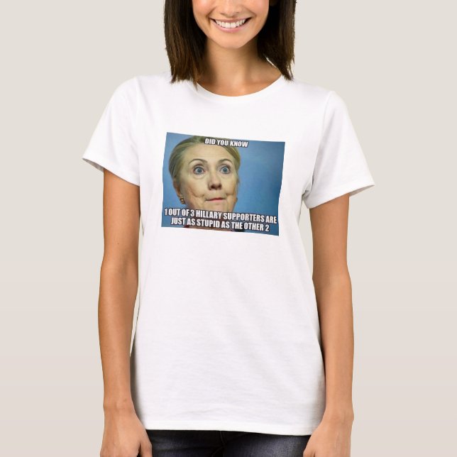 Hillarys supportrar tee shirt (Framsida)