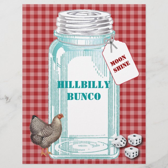 HIllbilly Bunco Flyer (Framsidan)