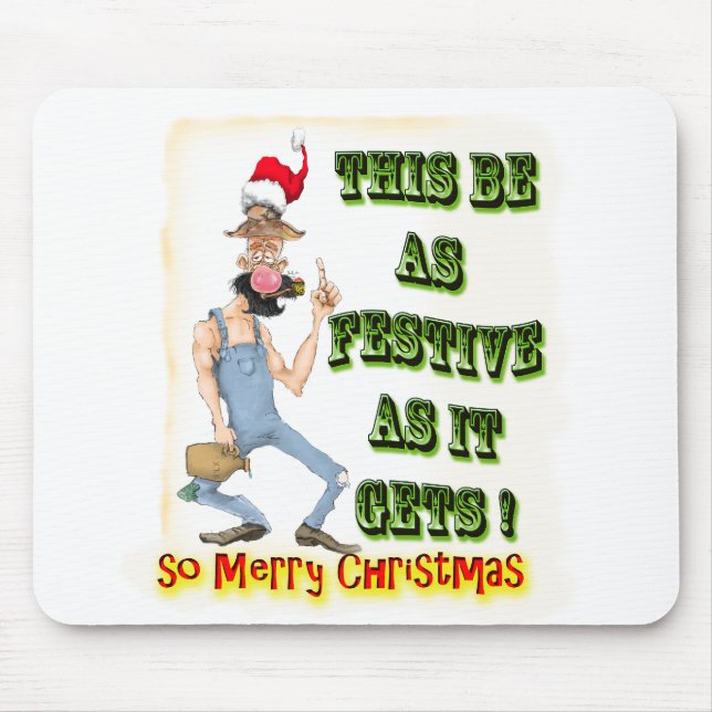 Hillbilly Festive när det blir som det blir Musmatta (Framsidan)