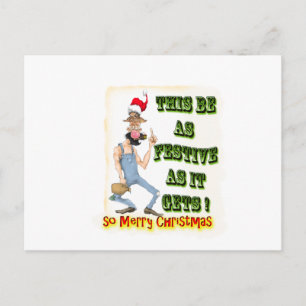 Hillbilly Festive när det blir som det blir Vykort