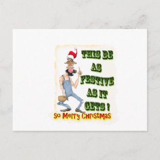 Hillbilly Festive när det blir som det blir Vykort