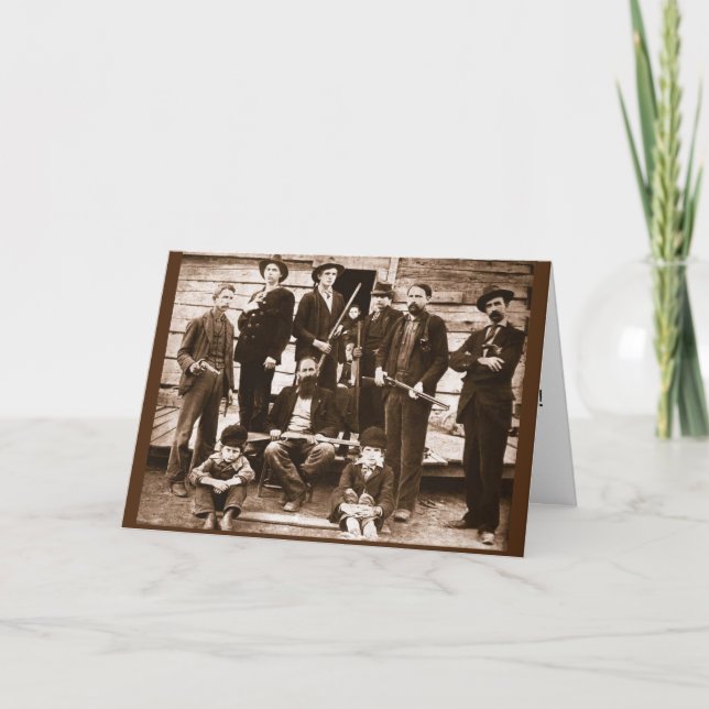 HILLBILLY HATFIELDS BIRTHDAY GREETDS CARDS HELGKORT (Framsida)