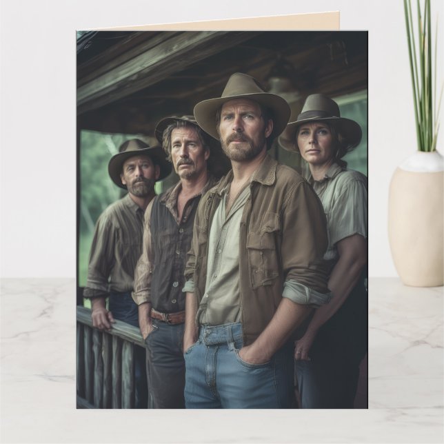 HILLBILLY HILLBILLIES FUNNY BIRTHDAY GREETING CARD KORT (Framsida)