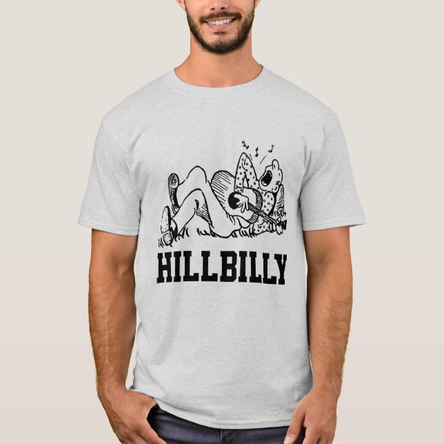 HILLBILLY MANAR KONT-Shirts T Shirt (Framsida)