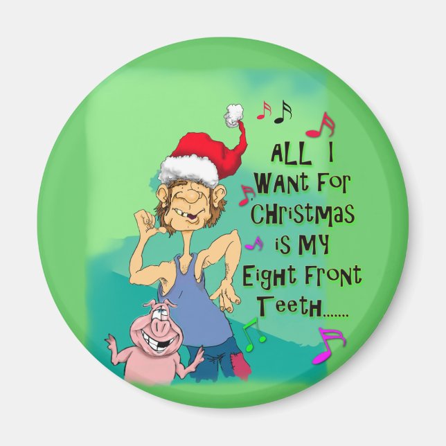 Hillbilly sjunger om mina åtta framtänder magnet (Framsidan)