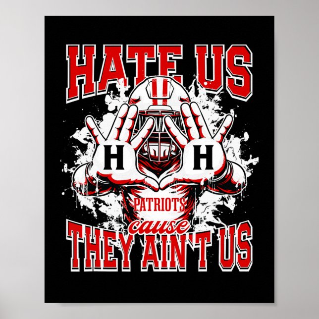 Hillcrest Patriots Logotyp hatar oss för att de fä Poster (Framsidan)