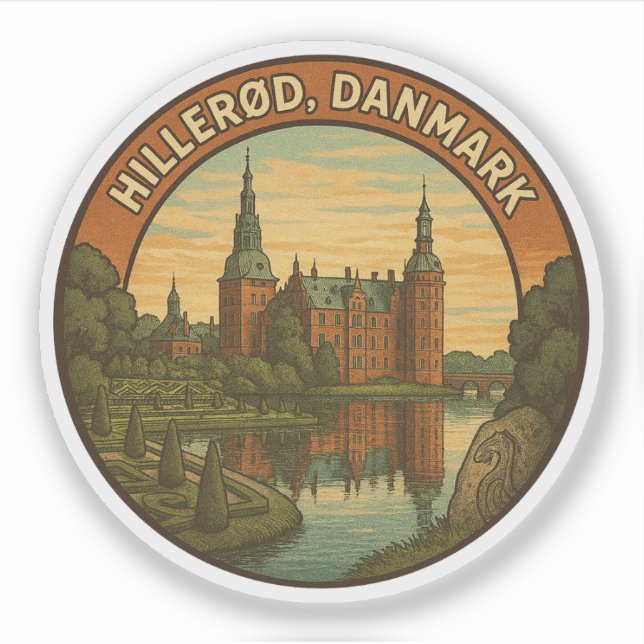 Hillerød Castle Denmark Klistermärken (Framsida)