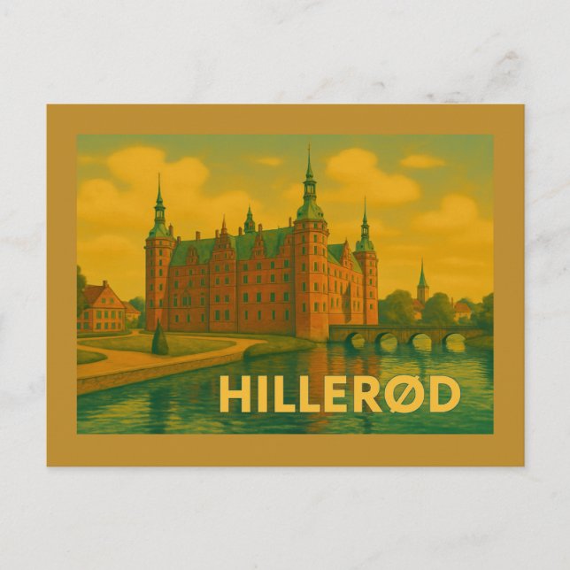 Hillerød slott Danmark Vykort (Framsida)