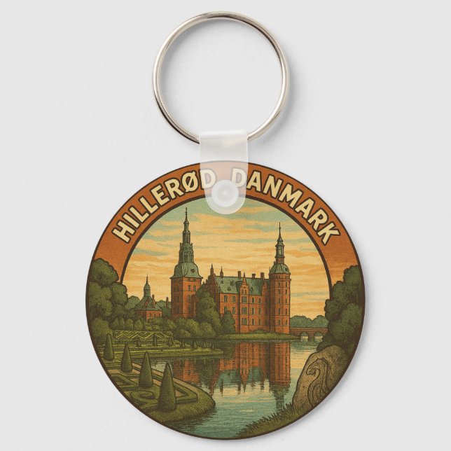 Hillerøds slott Danmark Nyckelring (Framsida)