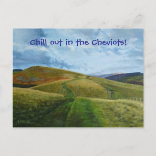 Hillgång Northumberland Cheviots Vykort