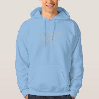 Hillhouse 64-marinblå hodie med handvärmare sweatshirt med luva