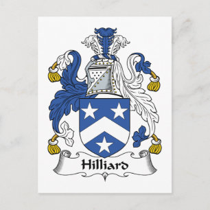 Hilliard Family Crest Vykort