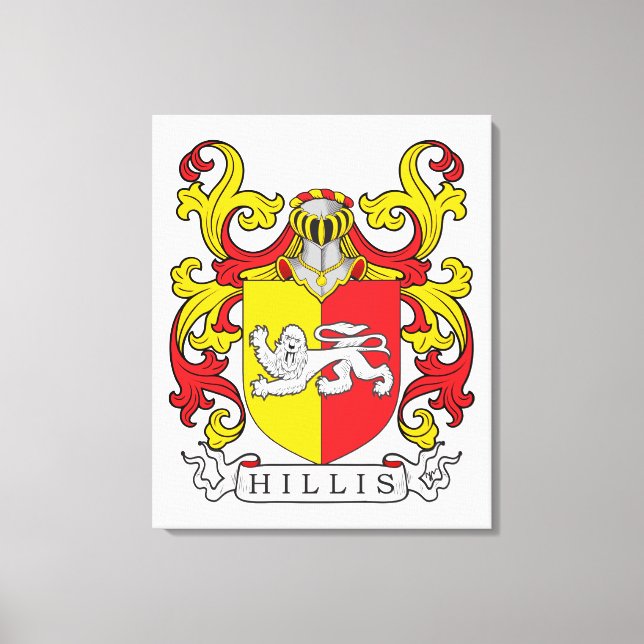 Hillis Family Crest Canvastryck (Framsida)