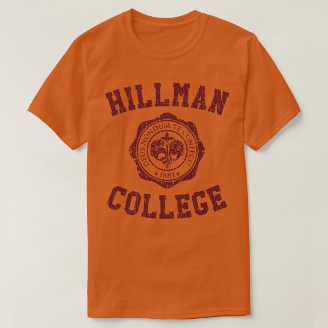 Hillman College 1881 T Shirt (Design framsida)