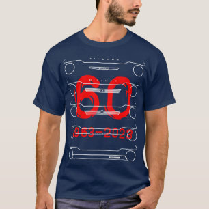 Hillman Imp Classic British evolution white outlin T Shirt