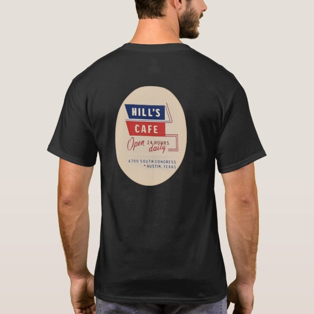 Hills Cafe  T Shirt (Baksida)