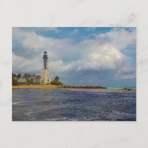 Hillsboro Inlet Light Anpassad Vykort