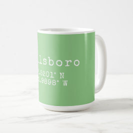 Hillsboro Oregon Latitude Longitud Kaffemugg
