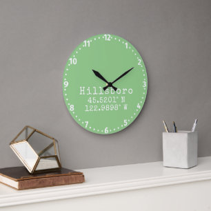 Hillsboro Oregon Latitude Longitud Stor Klocka