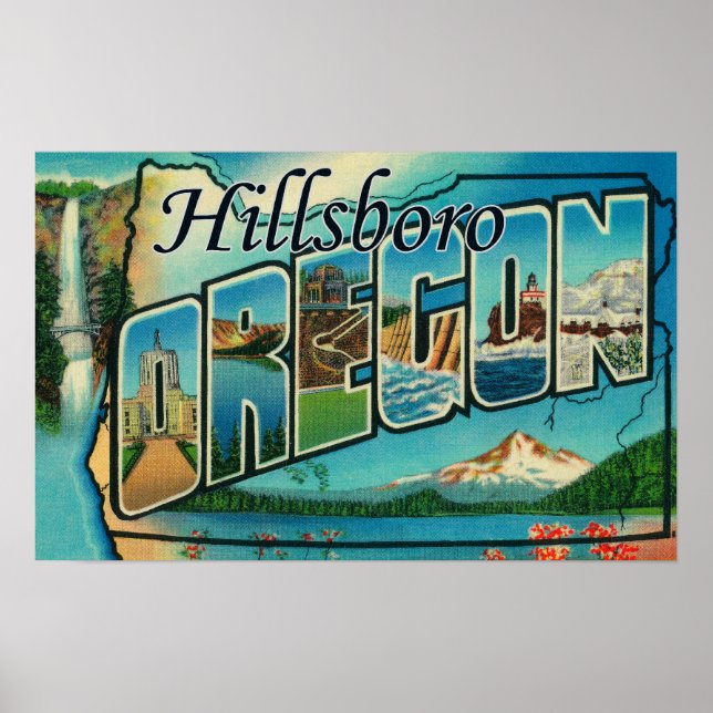 Hillsboro, Oregon - Stora Brev Scenes Poster (Framsidan)