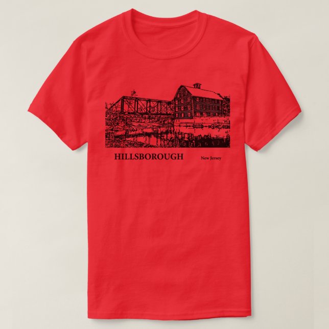 Hillsborough New jersey 3 T Shirt (Design framsida)