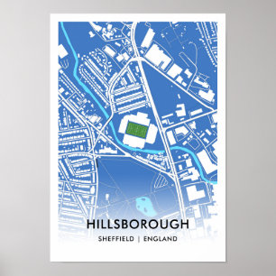 Hillsborough Stadium Poster - Sheffields hem