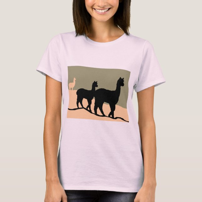 Hillside Alpacas Tee Shirt (Framsida)