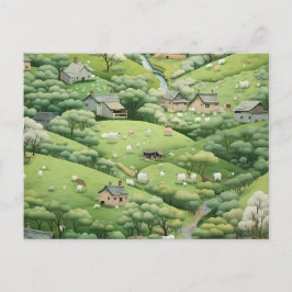 HILLSIDE FÖRÄNDRING AV POSTCARD ADRESS HELG VYKORT