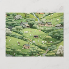 HILLSIDE FÖRÄNDRING AV POSTCARD ADRESS HELG VYKORT