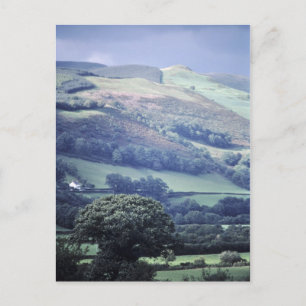 Hillside i Wales UK-vykort Vykort