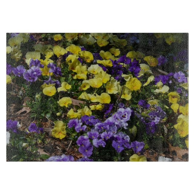 Hillside of Lila and Gult Pansies (Framsidan)