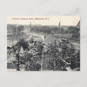 Hillside Pleasure Park, Trolley, Belleville NJ Vykort