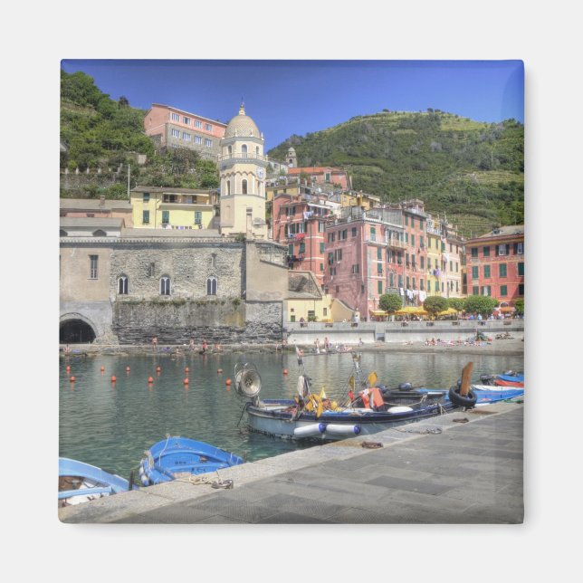 Hillside town Vernazza, Cinque Terre, Liguria Magnet (Framsidan)