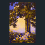 Hilltop, av Maxfield Parrish Poster<br><div class="desc">Hilltop, som målades 1926, är ännu ett beundransvärt verk från denna underbara konstnär. I synnerhet i biet är stämningen i insida en slapp och glatt stämning. Här kan man återigen konstatera att de unika kvaliteterna hos denna produkt finns i fullt, lika stora som fullt, extra, stora 60 tum höga, vilket...</div>