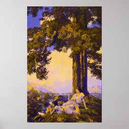 Hilltop, av Maxfield Parrish Poster