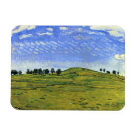 Hilly Ligcape with Ravens (av Ferdinand Hodler) Magnet
