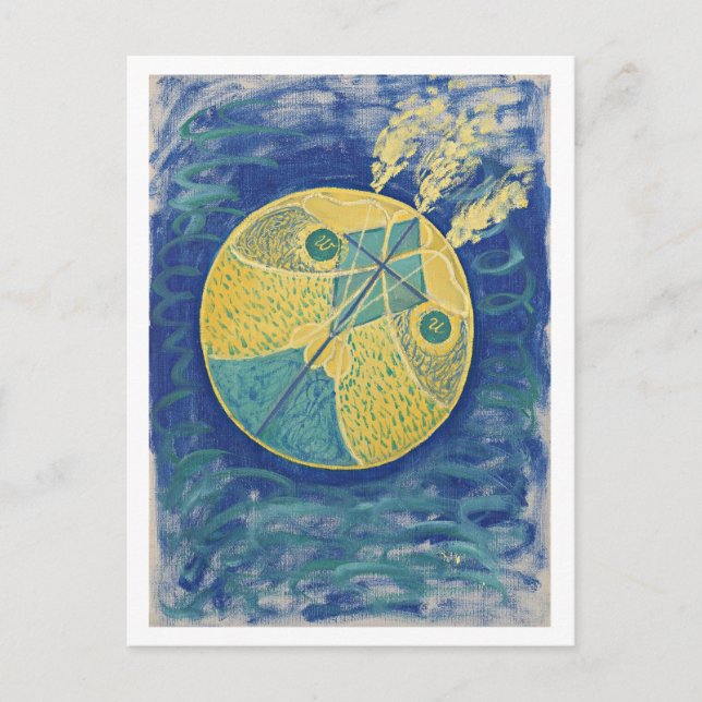 Hilma af Klint abstrakt art Vykort (Framsida)