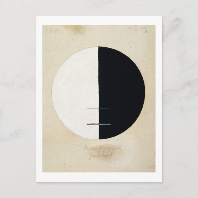 Hilma af Klint abstrakt art Vykort (Framsida)