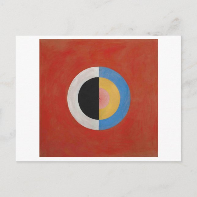 Hilma af Klint abstrakt art Vykort (Framsida)