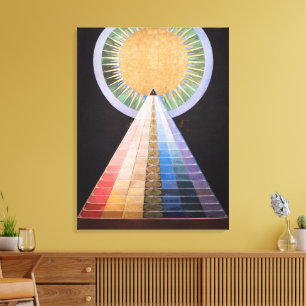 Hilma Af Klint, Altarbit nr 1, Abstrakt Art. Canvastryck