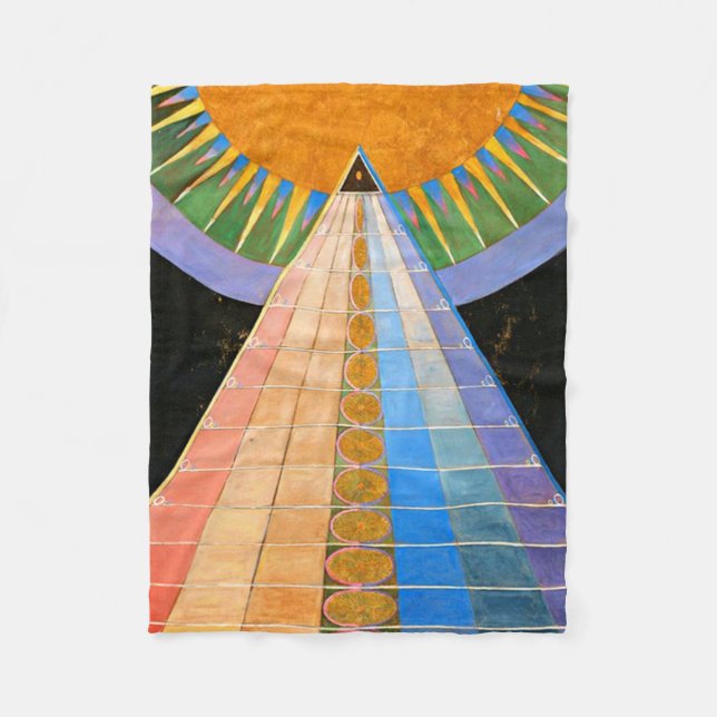 Hilma Af Klint Altarbit nr 1 Fleecefilt (Framsidan)