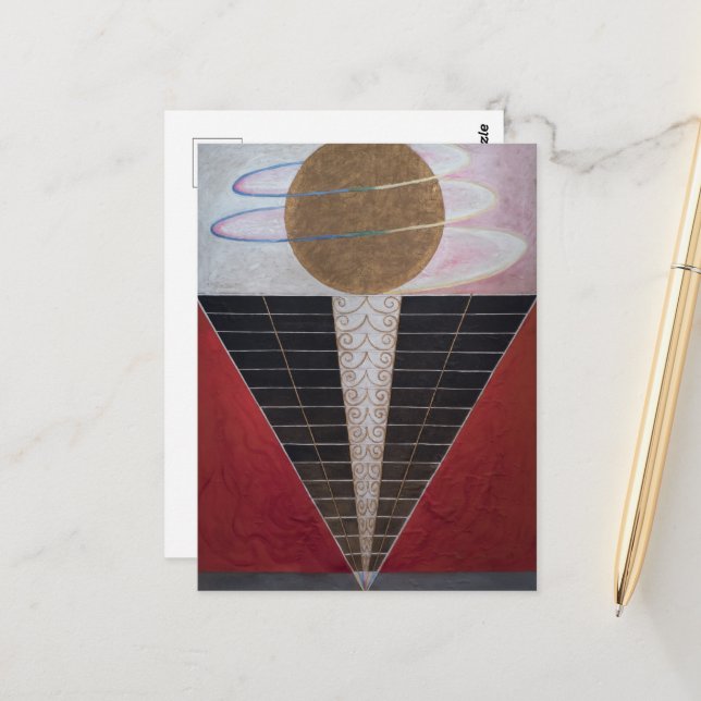 Hilma Af Klint, Altarstycke nr 2, Abstrakt Art Vykort (Fram/Back In Situ)
