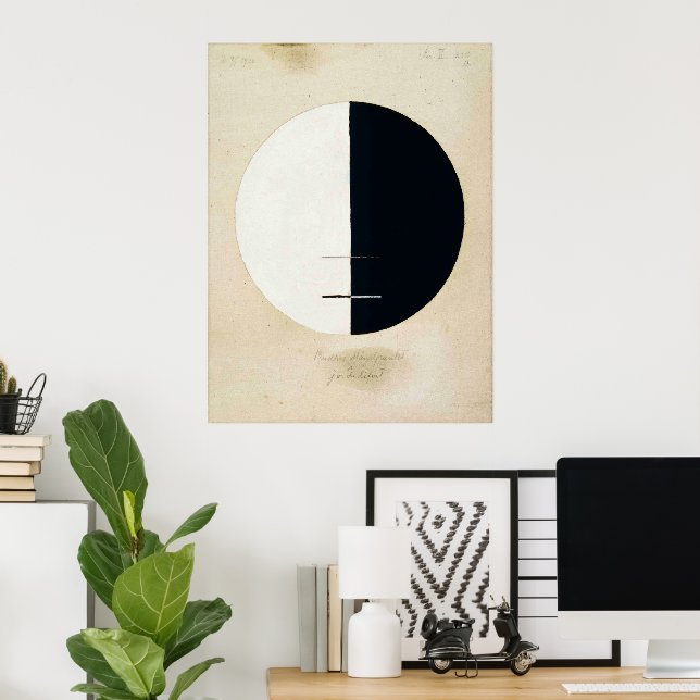 Hilma Af Klint, Buddhas ståndpunkt, Abstrakt Art Poster (Hemmakontoret)