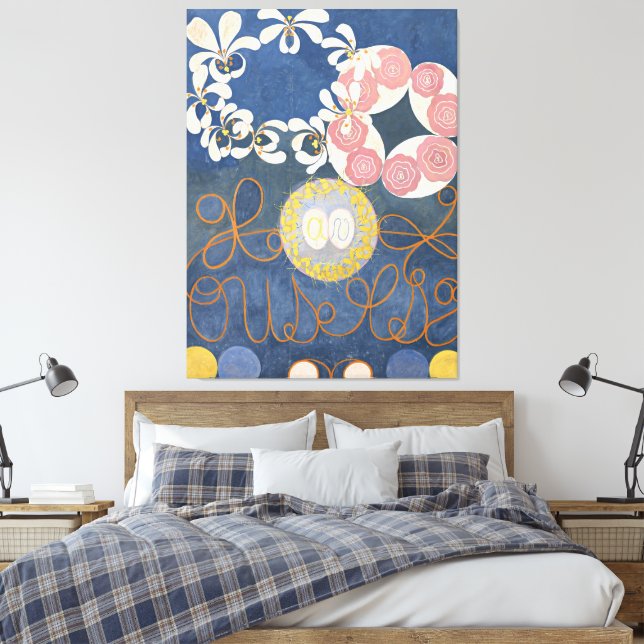 Hilma af Klint - Childhood Group  Canvastryck (Insitu (sovrum))