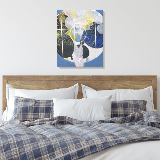 Hilma af Klint - De stora figurmålningarna, nr 5 Canvastryck (Insitu (sovrum))